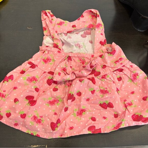 Toddlers Strawberry Print Short Set Pink - Picture 5 of 8